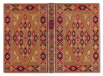 BINDING.  Stanley, Thomas. Poems.  1651.  In morocco mosaic binding by Stikeman & Co.